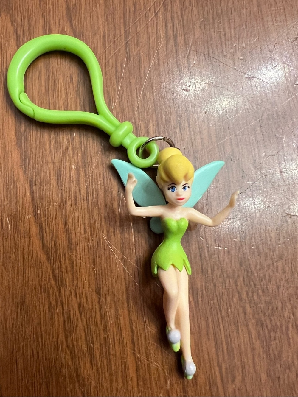 Tinker bell Green Fairy Keychain Toy Disney Kids Toys